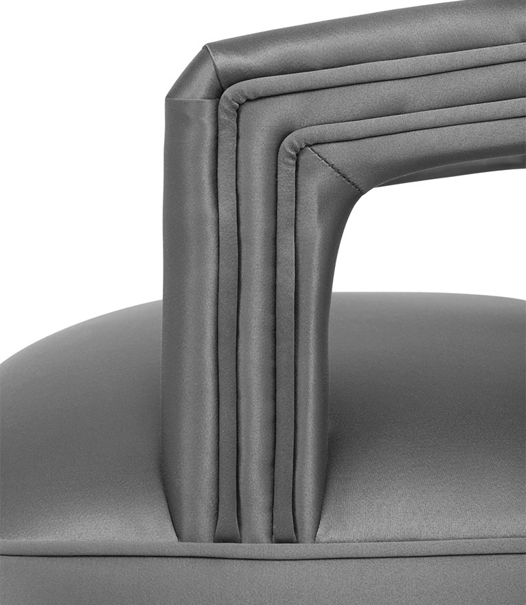 Karoo Counter Stool - Wood Legs and Brass Details Modern Contemporary - Home'Society