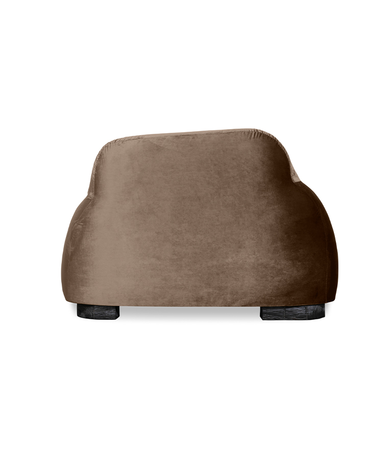 Borneo Single Sofa - Upholstered In Velvet With A Modern Design - Home'Society