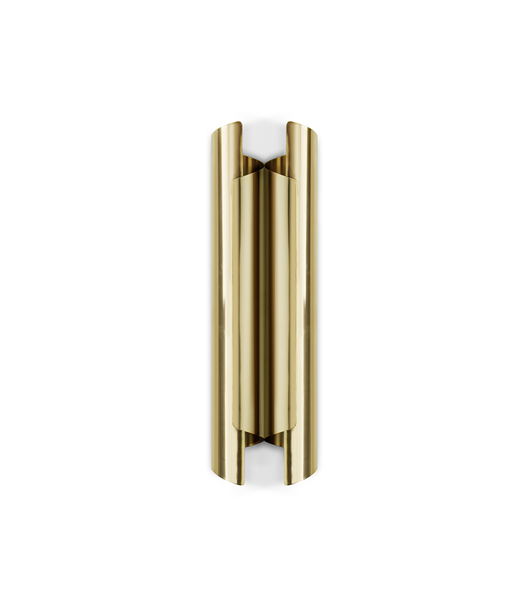 Cyrus Double II Wall Light - in Gold Brass - Home'Society