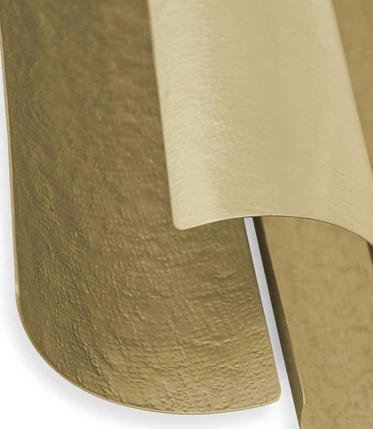 Aurum Wall Light - Design in Matte Hammered Brass Modern Contemporary - Home'Society