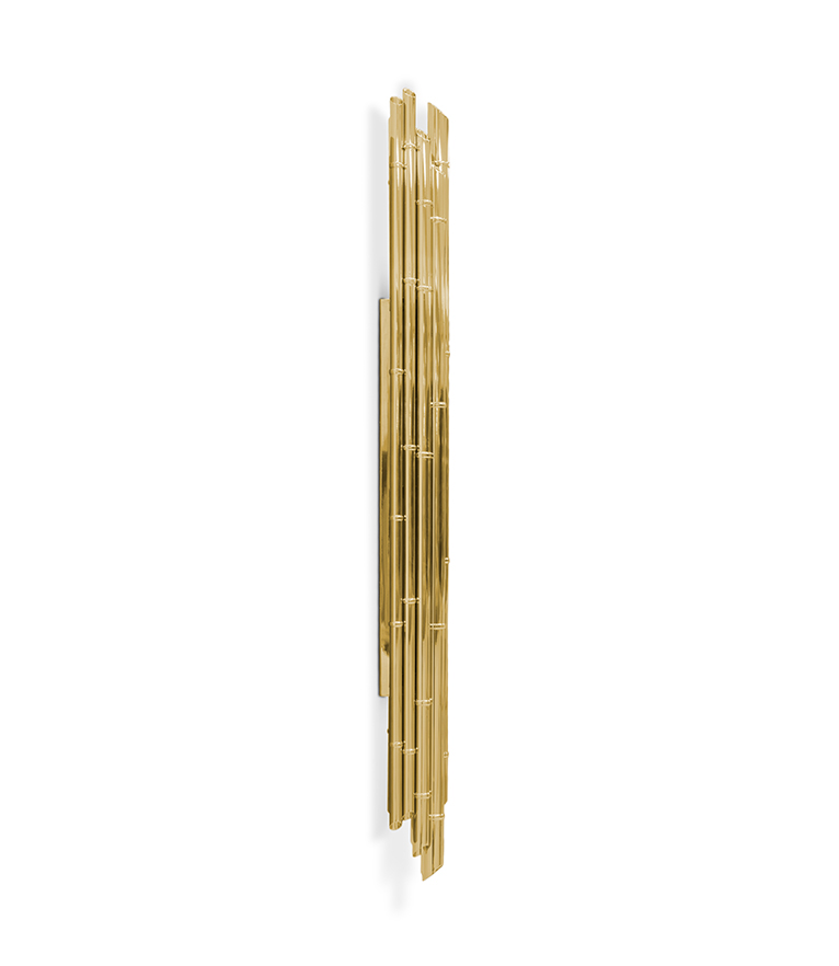 Saki XL Wall Light - Made In Gold-Plated Brass With A Modern Design - Home'Society