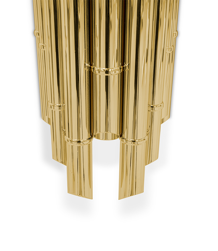 Saki XL Wall Light - Made In Gold-Plated Brass With A Modern Design - Home'Society
