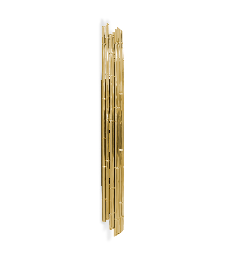 Saki XL Wall Light - Made In Gold-Plated Brass With A Modern Design - Home'Society