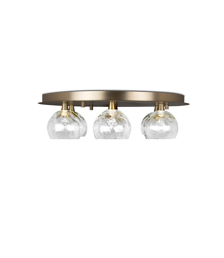 Horus Plafonier - Ceiling Light Made In Matte Brass With A Modern Design - Home'Society