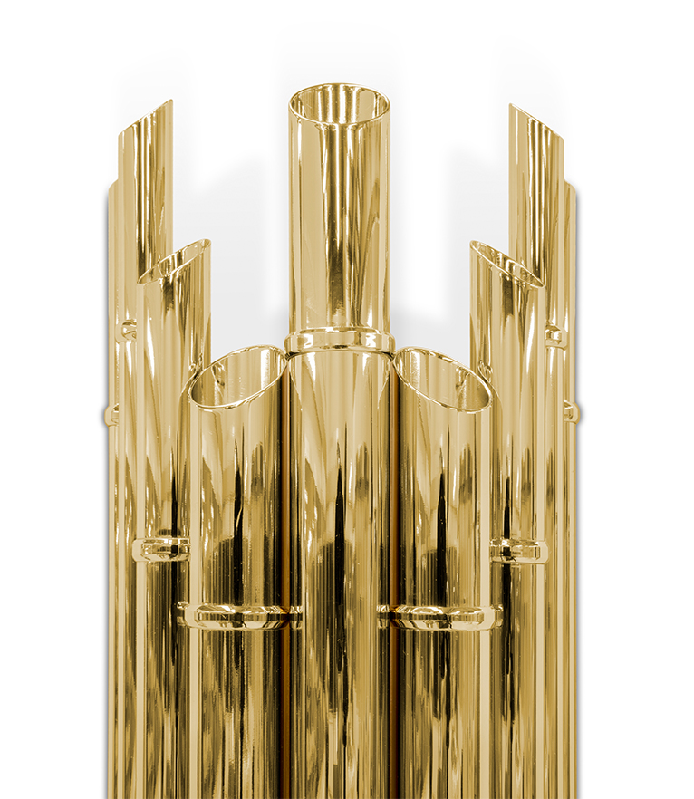 Saki XL Wall Light - Made In Gold-Plated Brass With A Modern Design - Home'Society