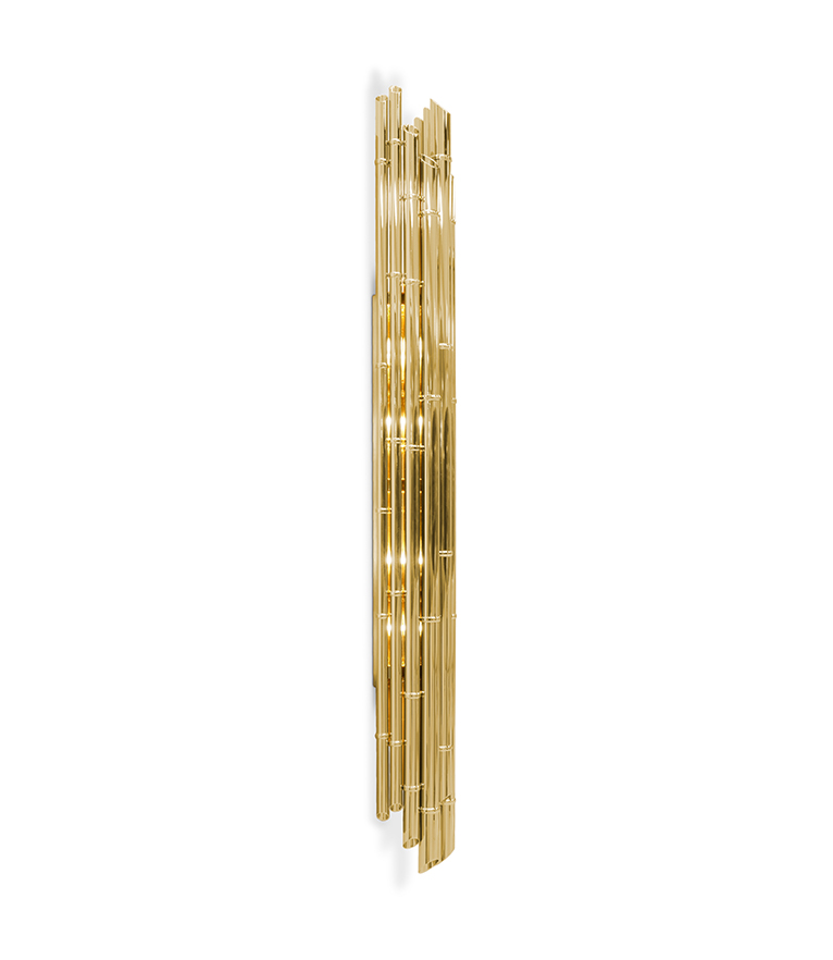 Saki XL Wall Light - Made In Gold-Plated Brass With A Modern Design - Home'Society