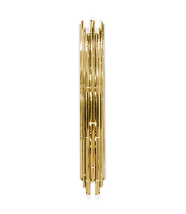 Saki XL Wall Light - Made In Gold-Plated Brass With A Modern Design - Home'Society