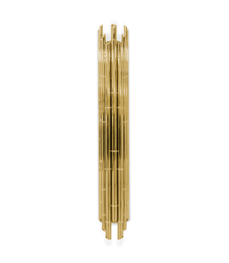 Saki XL Wall Light - Made In Gold-Plated Brass With A Modern Design - Home'Society