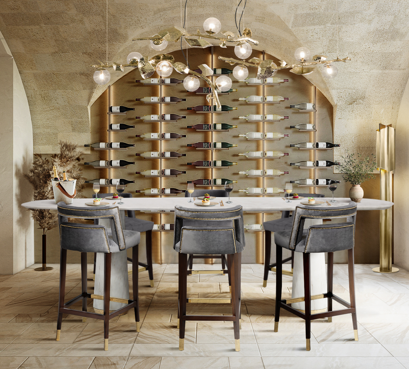 Modern Bar With Aesthetic Design - Home'Society