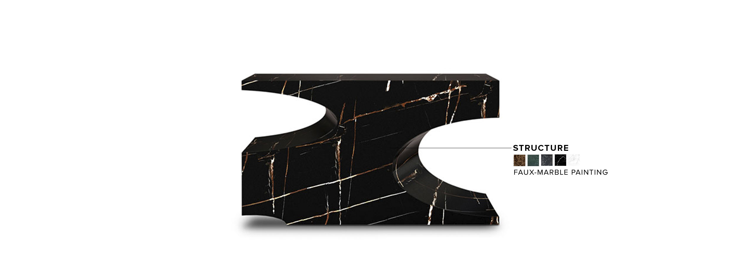 BRYCE Faux II Console Table By BRABBU: A Modern Statement Piece ...