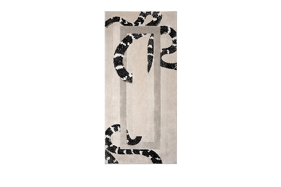 Imperial Snake Lounge Rug - With Cream Colors