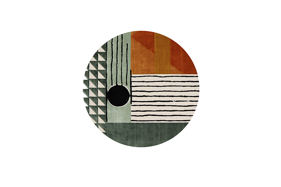 Simba Round Rug - A Perfect Match between the Rigid Shapes and the Curves