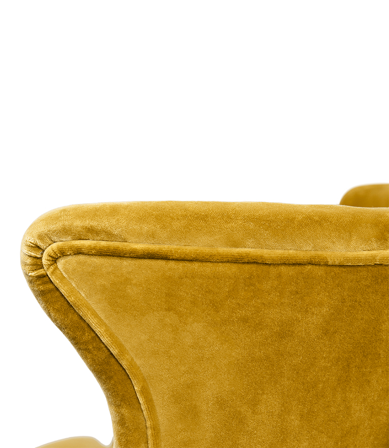 Dukono II Swivel Armchair - Upholstered Velvet with unique design - Home'Society