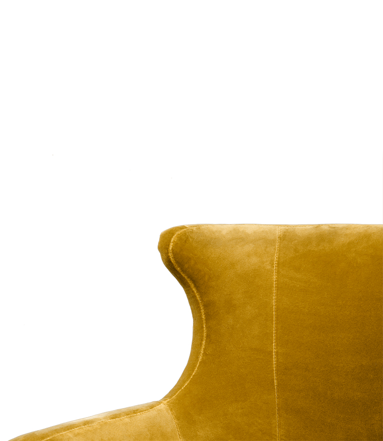 Dukono II Swivel Armchair - Upholstered Velvet with unique design - Home'Society