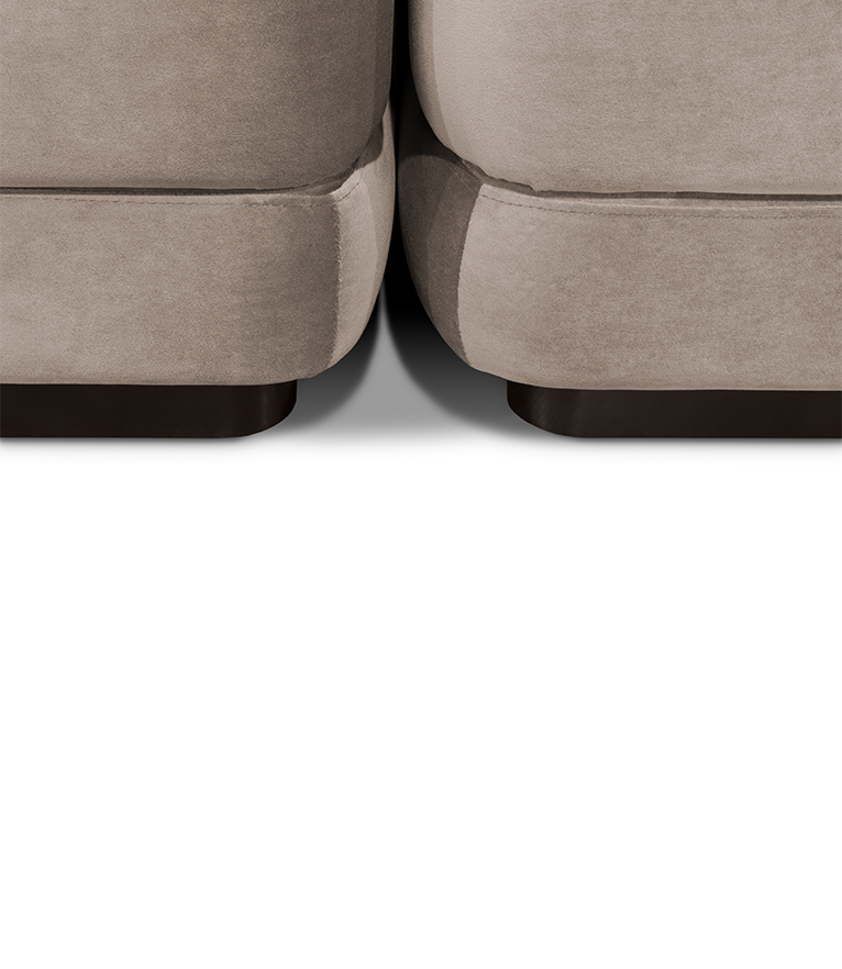 Orleans Modular Sofa - Upholstered in Velvet With a Modern Feeling - Home'Society