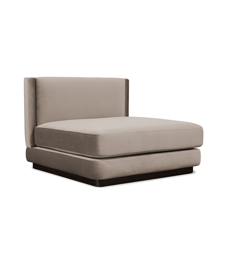 Orleans Modular Sofa - Upholstered in Velvet With a Modern Feeling - Home'Society
