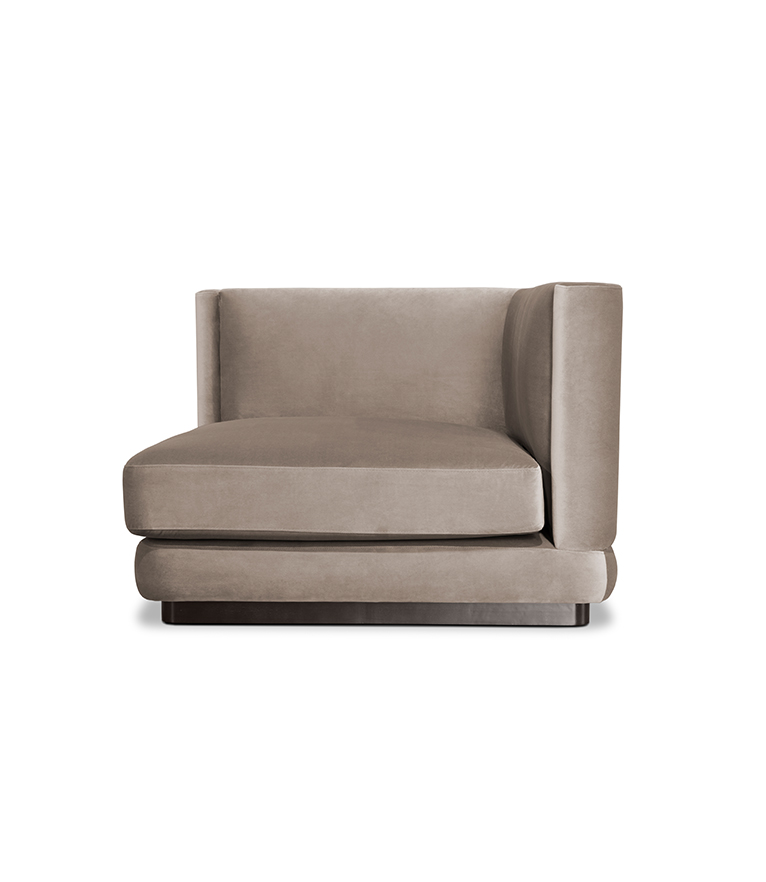 Orleans Modular Sofa - Upholstered in Velvet With a Modern Feeling - Home'Society