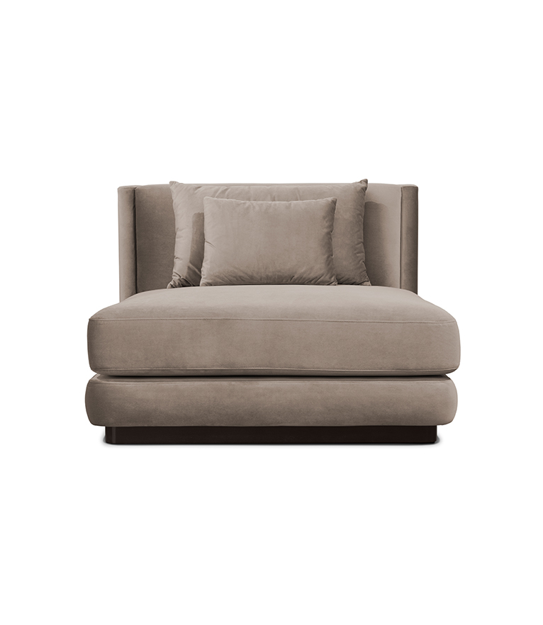 Orleans Modular Sofa - Upholstered in Velvet With a Modern Feeling - Home'Society