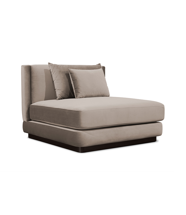 Orleans Modular Sofa - Upholstered in Velvet With a Modern Feeling - Home'Society