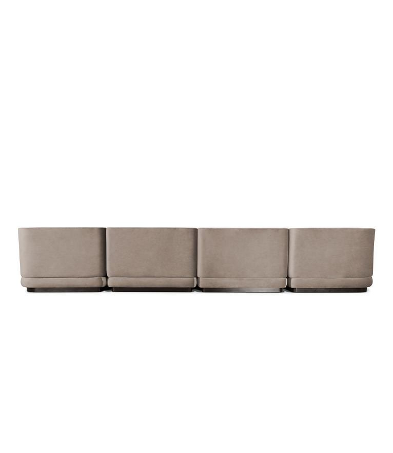 Orleans Modular Sofa - Upholstered in Velvet With a Modern Feeling - Home'Society