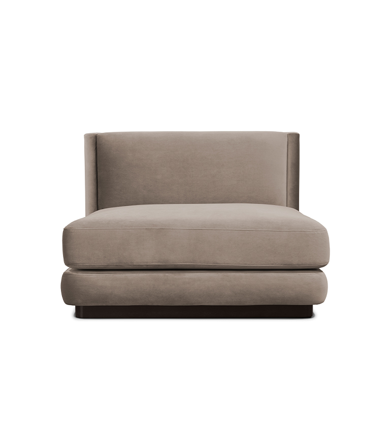 Orleans Modular Sofa - Upholstered in Velvet With a Modern Feeling - Home'Society