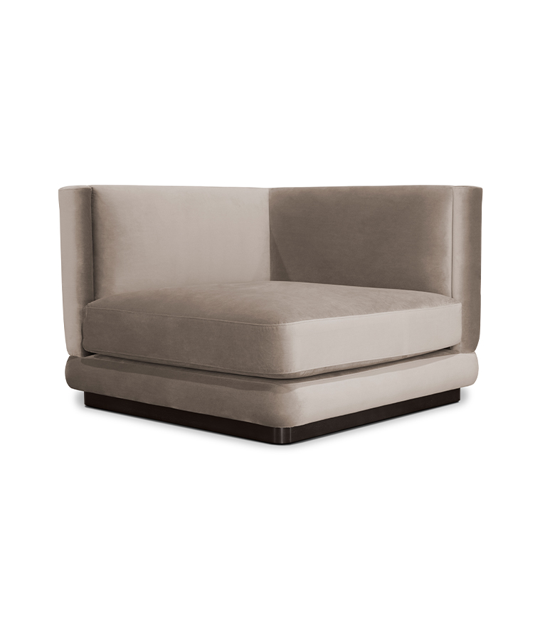 Orleans Modular Sofa - Upholstered in Velvet With a Modern Feeling - Home'Society