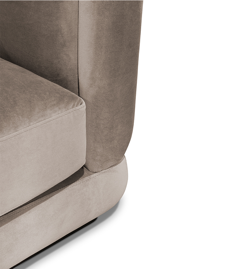 Orleans Modular Sofa - Upholstered in Velvet With a Modern Feeling - Home'Society