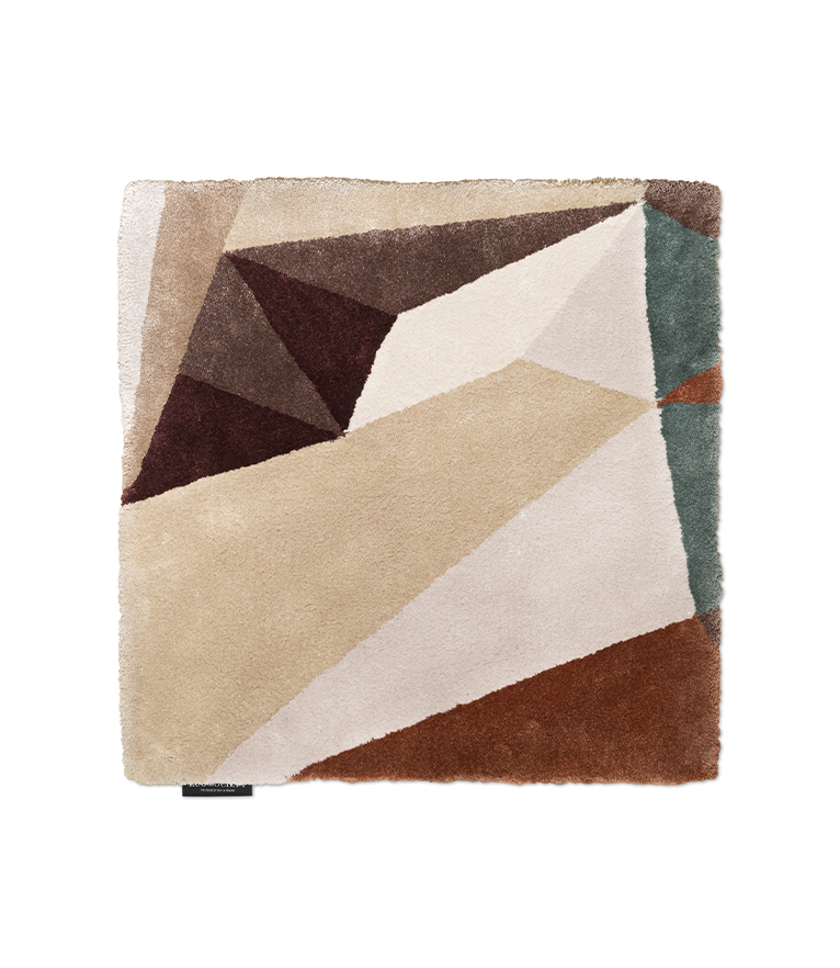 Diamond Area Rug - Hand-Tufted In Botanical Silk - Home'Society