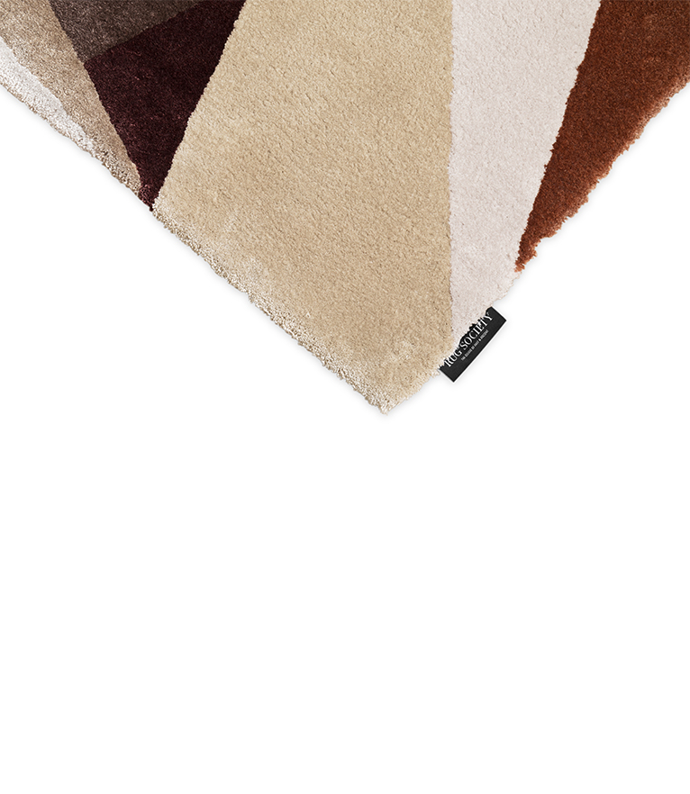Diamond Area Rug - Hand-Tufted In Botanical Silk - Home'Society