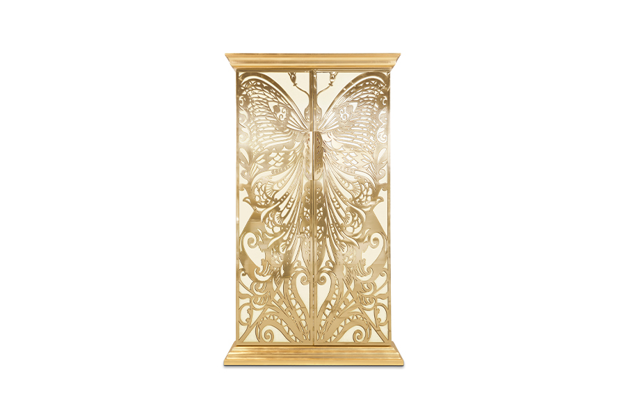 Mademoiselle Armoire - French Decorative Metal Butterfly Doors