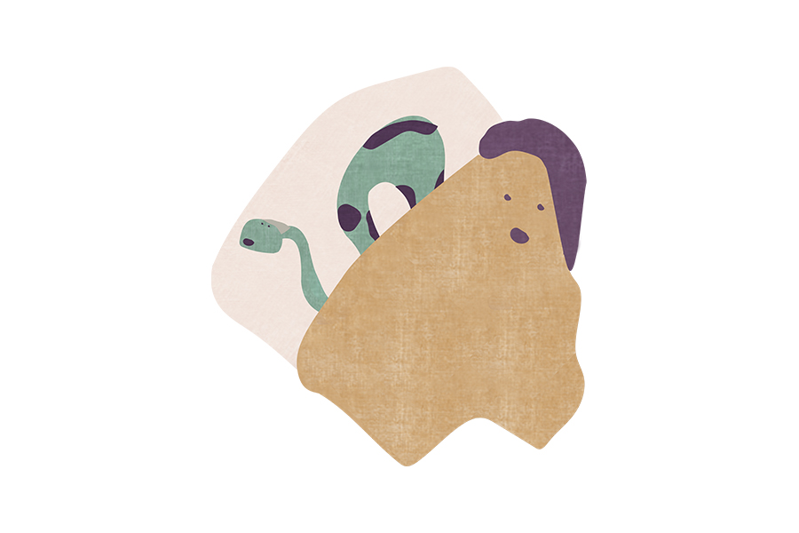 Mowgli Friends I Rug - a Very Unique Shape