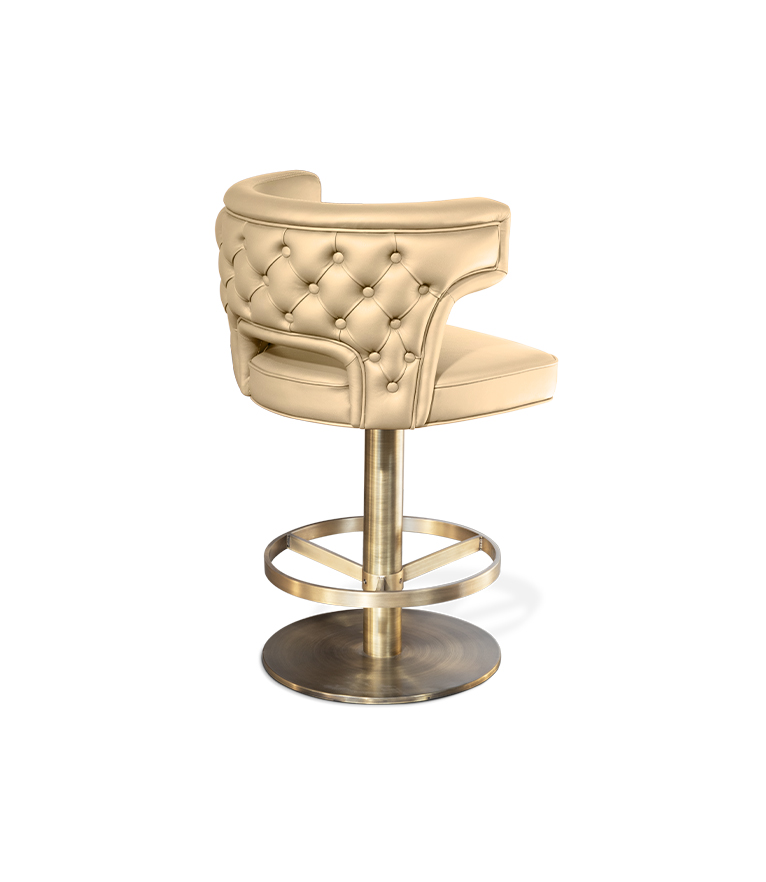Kansas II Counter Stool - Upholstered In Synthetic Leather - Home'Society