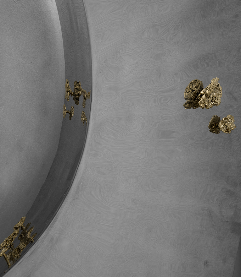 Saya Mirror - Concave and Convex with Brass Details Modern Contemporary Design - Home'Society