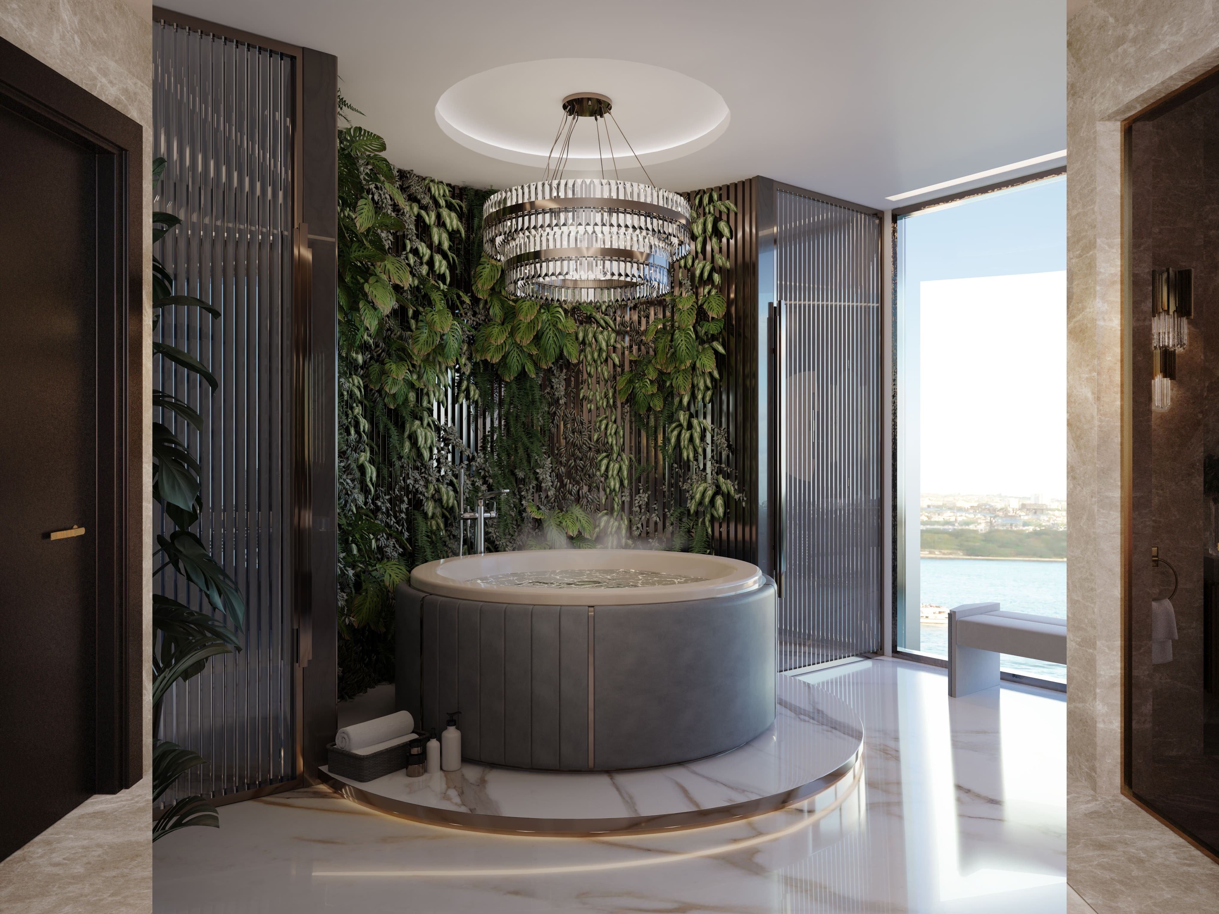 Biophilic Bathroom Design With a Neutral Look - Home'Society