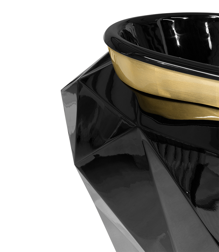 Diamond Bathtub - High Gloss Black Varnish Modern Design - Home'Society