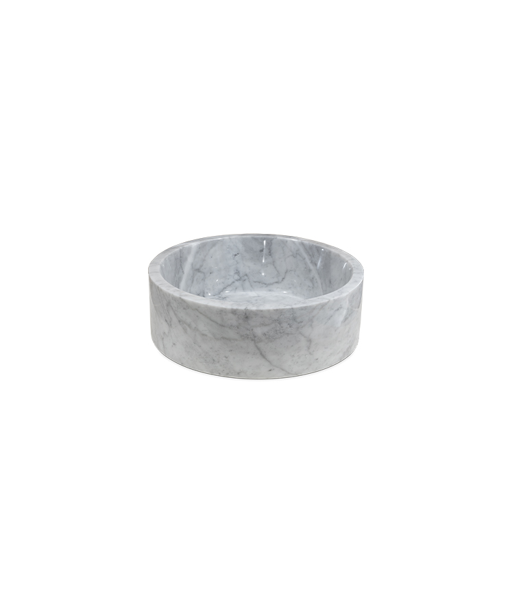 Koi Sink - Round in Nero Marquina, Carrara or Estremoz Marble - Home'Society