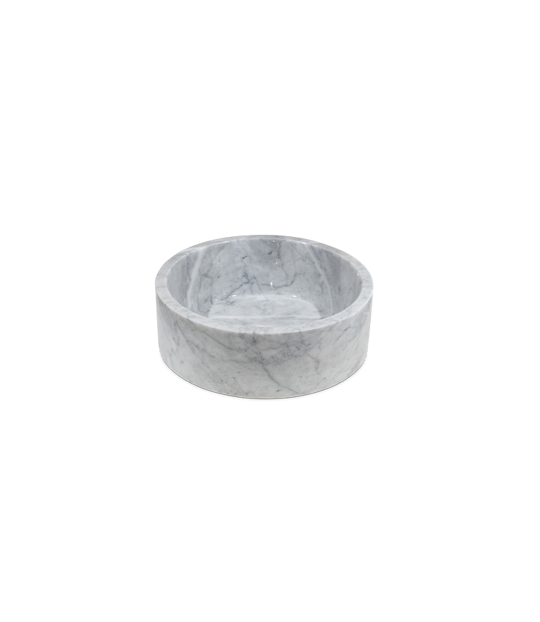 Koi Sink - Round in Nero Marquina, Carrara or Estremoz Marble - Home'Society