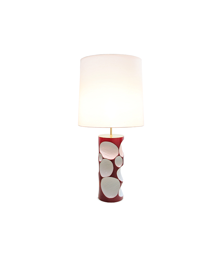 Amik Table Lamp - With Polished Brass Plates Contemporary Design - Home'Society