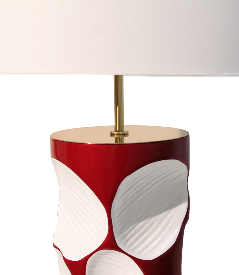 Amik Table Lamp - With Polished Brass Plates Contemporary Design - Home'Society