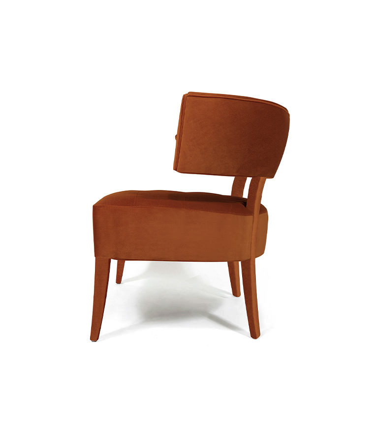 Zulu Armchair - Fully Upholsetered in Velvet Modern Contemporary Seating - Home'Society