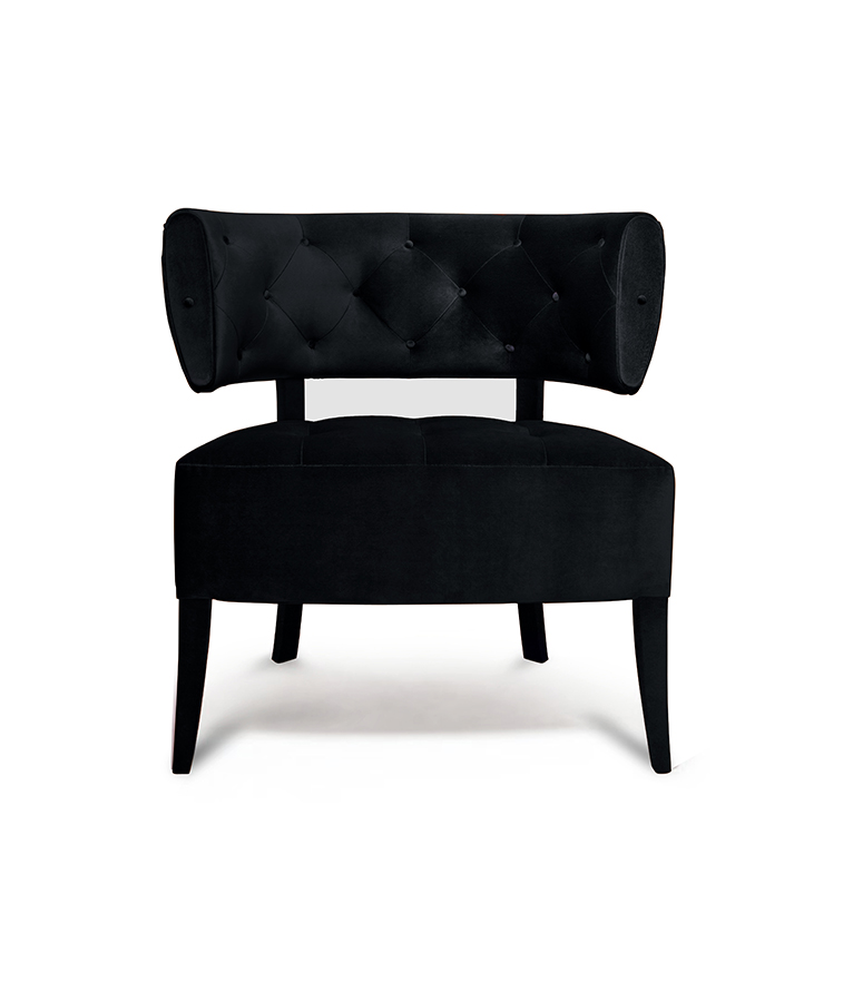 Zulu Armchair - Fully Upholsetered in Velvet Modern Contemporary Seating - Home'Society