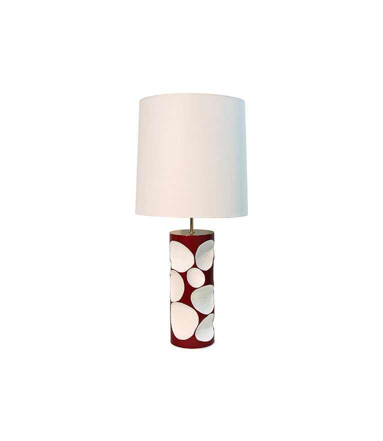 Amik Table Lamp - With Polished Brass Plates Contemporary Design - Home'Society