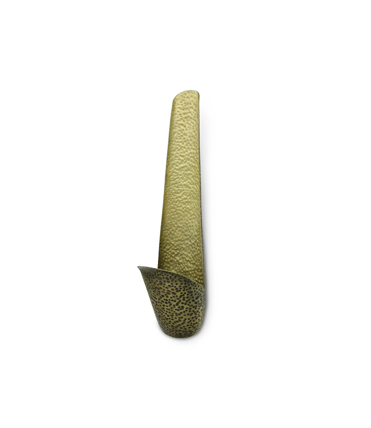 Eclipse Wall Light - Made In hammered Aged Brass With A Modern Design - Home'Society