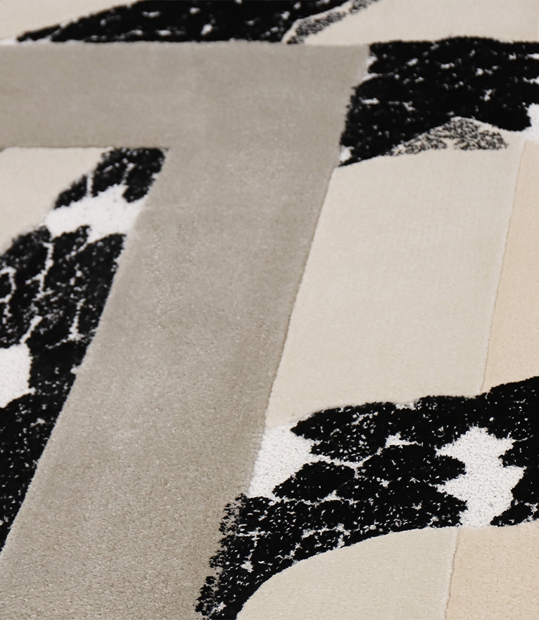 Imperial Snake Area Rug - With Botanic Silk and Trendy Modern Design - Home'Society