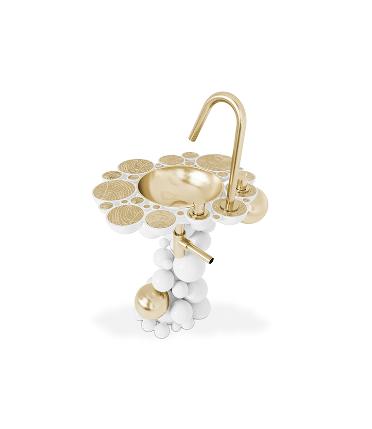 Newton Pedestal Sink - The Physics-Defying in Casted Metal Wonder - Home'Society