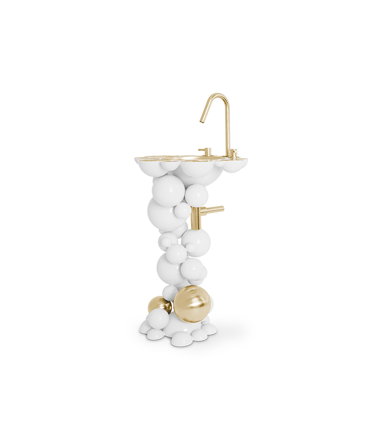 Newton Pedestal Sink - The Physics-Defying in Casted Metal Wonder - Home'Society