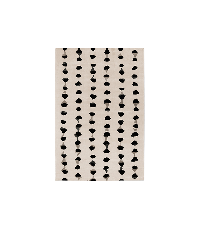 Mursi Rug - With Black Spots Hand-tufted Modern  Design - Home'Society