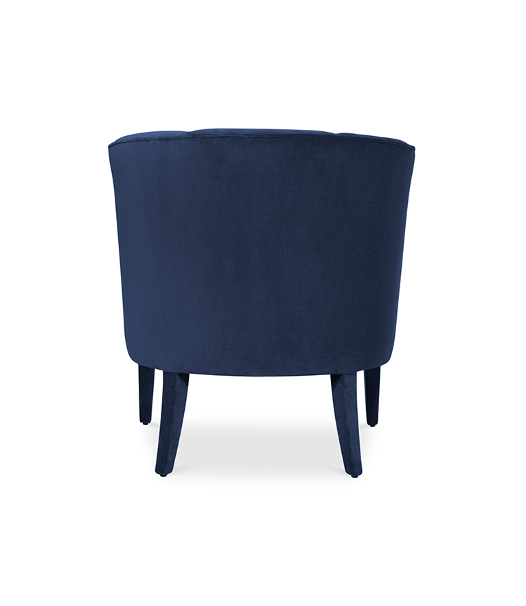 Begonia Armchair - Fully Velvet Upholstered Modern Contemporary - Home'Society