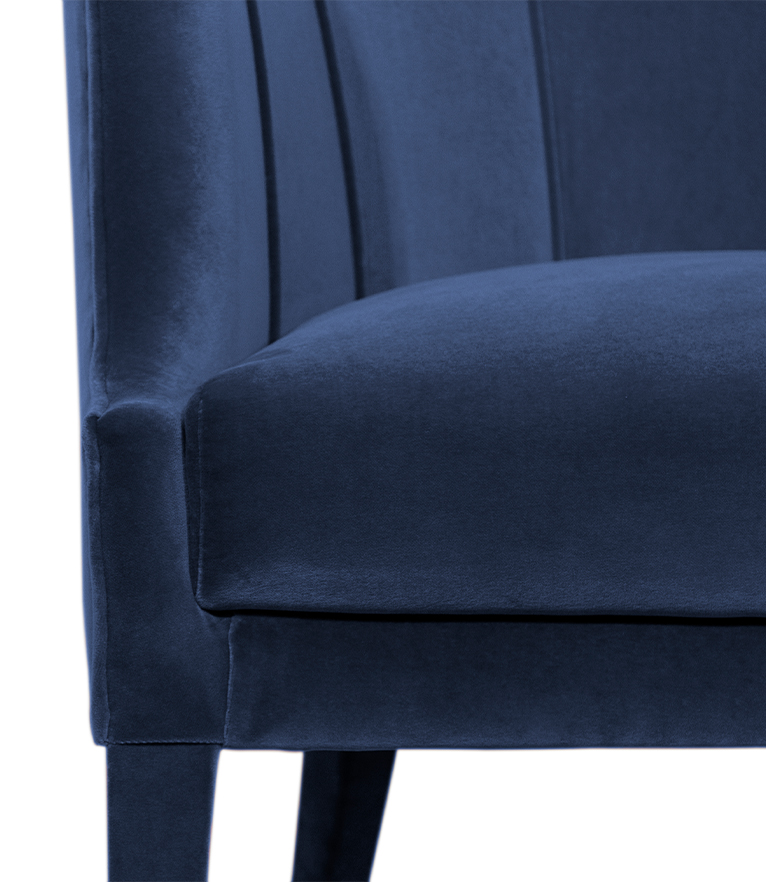 Begonia Armchair - Fully Velvet Upholstered Modern Contemporary - Home'Society