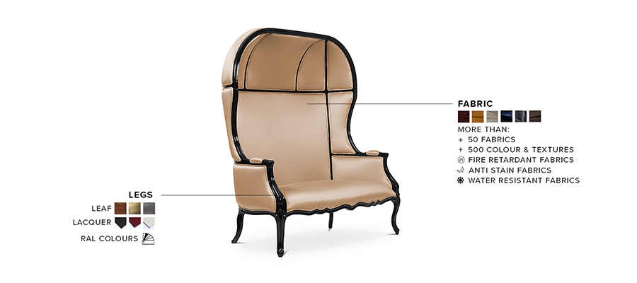 Namib Sofa - in Satin Cotton for Modern Living Room - Home'Society